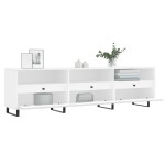 vidaXL Comodă TV, alb, 150x30x44,5 cm, lemn prelucrat vidaXL Comodă TV, alb, 150x30x44,5 cm, lemn prelucrat