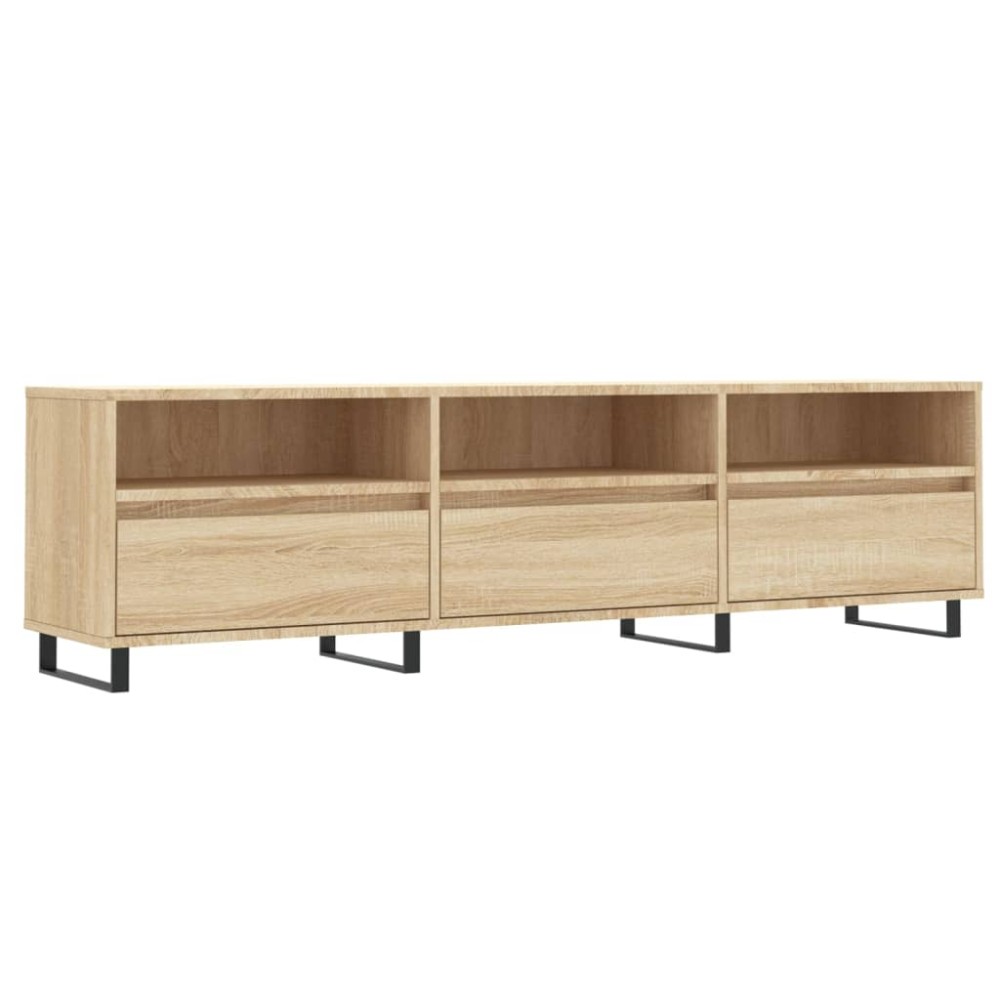 vidaXL Comodă TV, stejar sonoma, 150x30x44,5 cm, lemn prelucrat