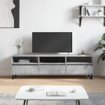 vidaXL Comodă TV, gri beton, 150x30x44,5 cm, lemn prelucrat vidaXL Comodă TV, gri beton, 150x30x44,5 cm, lemn prelucrat