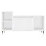 vidaXL Comodă TV, alb, 100x35x55 cm, lemn prelucrat