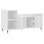 vidaXL Comodă TV, alb, 100x35x55 cm, lemn prelucrat