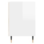 vidaXL Comodă TV, alb extralucios, 100x35x55 cm, lemn prelucrat