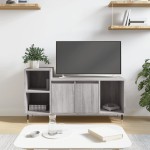 vidaXL Comodă TV, gri sonoma, 100x35x55 cm, lemn prelucrat vidaXL Comodă TV, gri sonoma, 100x35x55 cm, lemn prelucrat