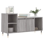 vidaXL Comodă TV, gri sonoma, 100x35x55 cm, lemn prelucrat vidaXL Comodă TV, gri sonoma, 100x35x55 cm, lemn prelucrat