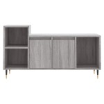 vidaXL Comodă TV, gri sonoma, 100x35x55 cm, lemn prelucrat vidaXL Comodă TV, gri sonoma, 100x35x55 cm, lemn prelucrat