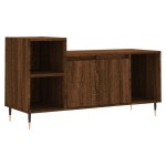 vidaXL Comodă TV, stejar maro, 100x35x55 cm, lemn prelucrat