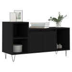 vidaXL Comodă TV, negru, 100x35x55 cm, lemn prelucrat