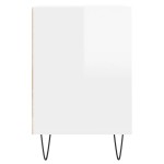 vidaXL Comodă TV, alb extralucios, 100x35x55 cm, lemn prelucrat