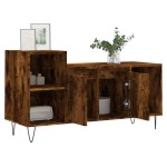 vidaXL Comodă TV, stejar fumuriu, 100x35x55 cm, lemn prelucrat vidaXL Comodă TV, stejar fumuriu, 100x35x55 cm, lemn prelucrat