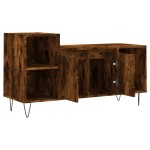 vidaXL Comodă TV, stejar fumuriu, 100x35x55 cm, lemn prelucrat vidaXL Comodă TV, stejar fumuriu, 100x35x55 cm, lemn prelucrat