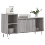 vidaXL Comodă TV, gri sonoma, 100x35x55 cm, lemn prelucrat vidaXL Comodă TV, gri sonoma, 100x35x55 cm, lemn prelucrat