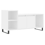 vidaXL Comodă TV, alb, 100x35x55 cm, lemn prelucrat