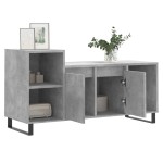 vidaXL Comodă TV, gri beton, 100x35x55 cm, lemn prelucrat vidaXL Comodă TV, gri beton, 100x35x55 cm, lemn prelucrat