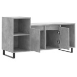 vidaXL Comodă TV, gri beton, 100x35x55 cm, lemn prelucrat vidaXL Comodă TV, gri beton, 100x35x55 cm, lemn prelucrat