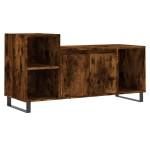 vidaXL Comodă TV, stejar fumuriu, 100x35x55 cm, lemn prelucrat vidaXL Comodă TV, stejar fumuriu, 100x35x55 cm, lemn prelucrat