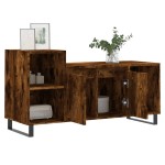 vidaXL Comodă TV, stejar fumuriu, 100x35x55 cm, lemn prelucrat vidaXL Comodă TV, stejar fumuriu, 100x35x55 cm, lemn prelucrat