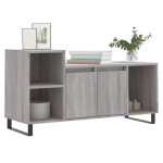 vidaXL Comodă TV, gri sonoma, 100x35x55 cm, lemn prelucrat vidaXL Comodă TV, gri sonoma, 100x35x55 cm, lemn prelucrat