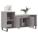 vidaXL Comodă TV, gri sonoma, 100x35x55 cm, lemn prelucrat vidaXL Comodă TV, gri sonoma, 100x35x55 cm, lemn prelucrat