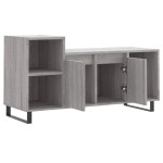 vidaXL Comodă TV, gri sonoma, 100x35x55 cm, lemn prelucrat vidaXL Comodă TV, gri sonoma, 100x35x55 cm, lemn prelucrat