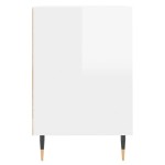 vidaXL Comodă TV, alb extralucios, 160x35x55 cm, lemn prelucrat
