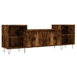 vidaXL Comodă TV, stejar fumuriu, 160x35x55 cm, lemn prelucrat