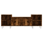 vidaXL Comodă TV, stejar fumuriu, 160x35x55 cm, lemn prelucrat