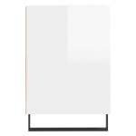vidaXL Comodă TV, alb extralucios, 160x35x55 cm, lemn prelucrat