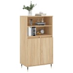 vidaXL Dulap înalt, stejar sonoma, 60x36x110 cm, lemn prelucrat
