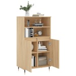 vidaXL Dulap înalt, stejar sonoma, 60x36x110 cm, lemn prelucrat