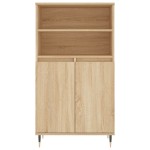 vidaXL Dulap înalt, stejar sonoma, 60x36x110 cm, lemn prelucrat