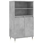 vidaXL Dulap înalt, gri beton, 60x36x110 cm, lemn compozit