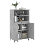 vidaXL Dulap înalt, gri beton, 60x36x110 cm, lemn compozit
