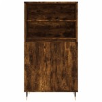 vidaXL Dulap înalt, stejar fumuriu, 60x36x110 cm, lemn prelucrat