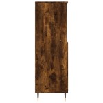 vidaXL Dulap înalt, stejar fumuriu, 60x36x110 cm, lemn prelucrat
