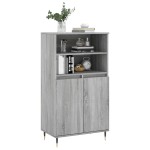 vidaXL Dulap înalt, gri sonoma, 60x36x110 cm, lemn prelucrat