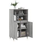 vidaXL Dulap înalt, gri sonoma, 60x36x110 cm, lemn prelucrat