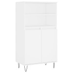 vidaXL Bufet înalt, alb, 60x36x110 cm, lemn prelucrat vidaXL Bufet înalt, alb, 60x36x110 cm, lemn prelucrat