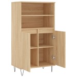 vidaXL Dulap înalt, stejar sonoma, 60x36x110 cm, lemn prelucrat