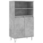 vidaXL Dulap înalt, gri beton, 60x36x110 cm, lemn compozit