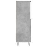 vidaXL Dulap înalt, gri beton, 60x36x110 cm, lemn compozit