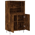 vidaXL Dulap înalt, stejar fumuriu, 60x36x110 cm, lemn prelucrat