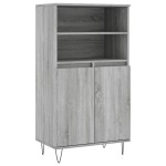vidaXL Dulap înalt, gri sonoma, 60x36x110 cm, lemn prelucrat
