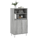 vidaXL Dulap înalt, gri sonoma, 60x36x110 cm, lemn prelucrat