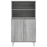 vidaXL Dulap înalt, gri sonoma, 60x36x110 cm, lemn prelucrat