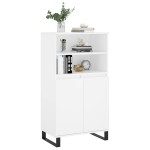 vidaXL Bufet înalt, alb, 60x36x110 cm, lemn prelucrat vidaXL Bufet înalt, alb, 60x36x110 cm, lemn prelucrat