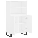 vidaXL Bufet înalt, alb, 60x36x110 cm, lemn prelucrat vidaXL Bufet înalt, alb, 60x36x110 cm, lemn prelucrat