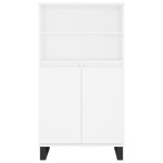 vidaXL Bufet înalt, alb, 60x36x110 cm, lemn prelucrat vidaXL Bufet înalt, alb, 60x36x110 cm, lemn prelucrat