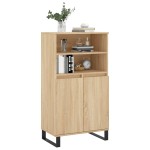 vidaXL Dulap înalt, stejar sonoma, 60x36x110 cm, lemn prelucrat