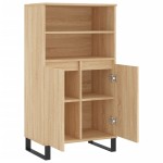vidaXL Dulap înalt, stejar sonoma, 60x36x110 cm, lemn prelucrat