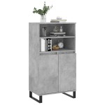 vidaXL Dulap înalt, gri beton, 60x36x110 cm, lemn compozit